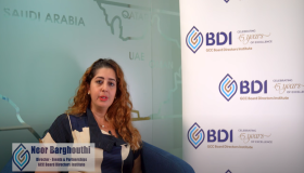 GCC BDI 15th anniversary message, Noor Barghouthi, Events Director
