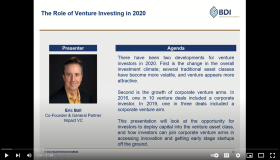 GCC BDI Online Networking Event | 1 October 2020 | Session 3: The Role of Venture Investing in 2020